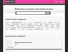 Tablet Screenshot of myownverse.com